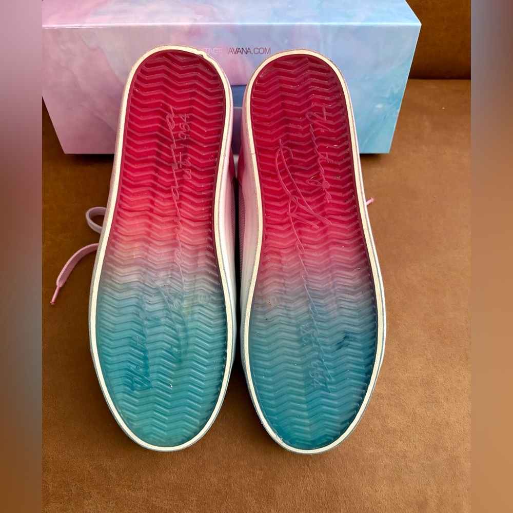 Vintage Havana Double Dip Sneakers Pink/Sky Blue. Size 11 - Picture 3 of 6